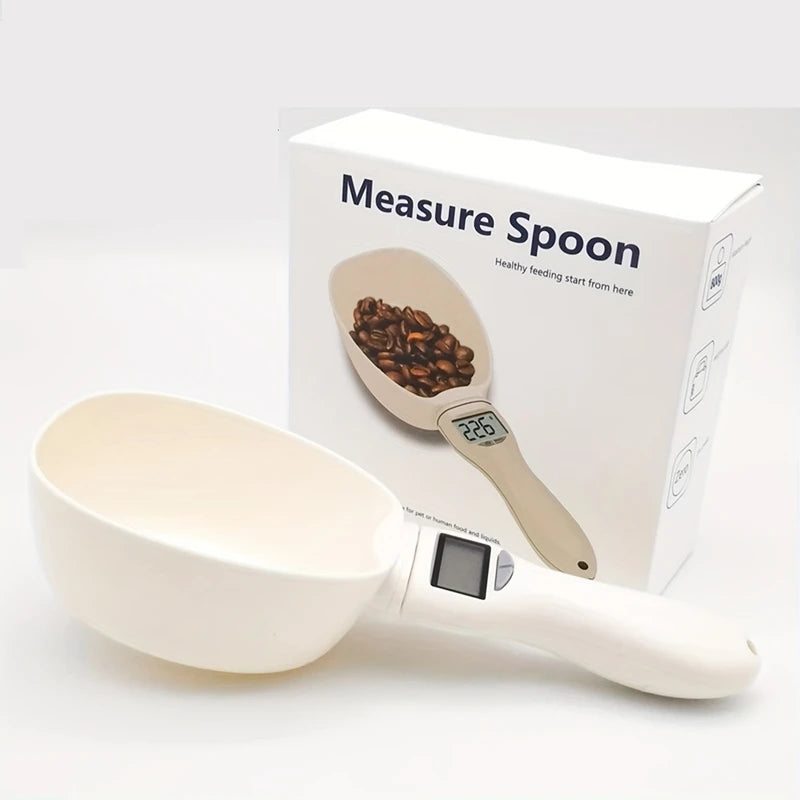 Kitchen Digital Food Measuring Spoon Scale Pet Food Measuring Spoon Scale Suitable for Cat and Dog Food Measuring Flour Spoon ﻿