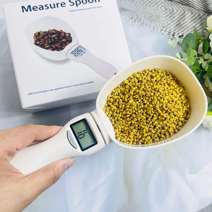 Kitchen Digital Food Measuring Spoon Scale Pet Food Measuring Spoon Scale Suitable for Cat and Dog Food Measuring Flour Spoon ﻿