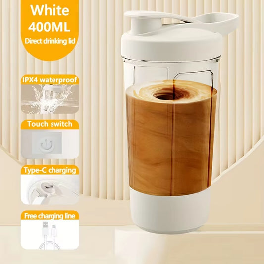 2025 New Self-Stirring Shaker Cup USB Charging Shaker Cup for Protein Shake Meal Replacement Shake Portable Sport Mixing Cup